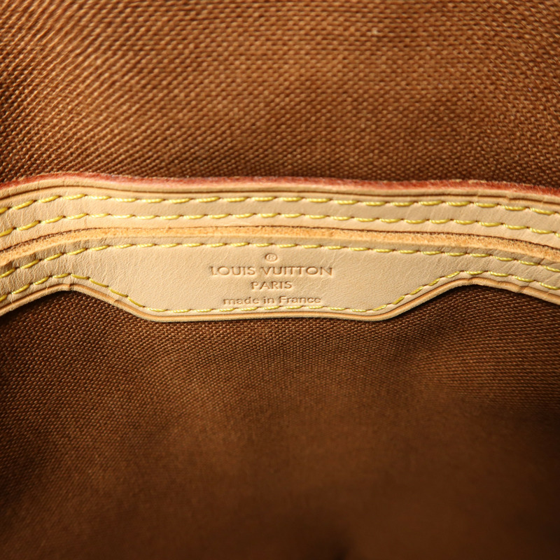 LOUIS VUITTON Monogram Palermo GM金扣手挽肩背兩用袋棕色-5