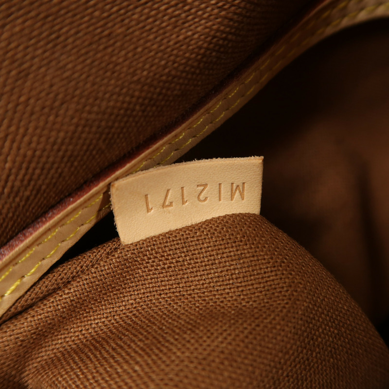 LOUIS VUITTON Monogram Palermo GM金扣手挽肩背兩用袋棕色-6