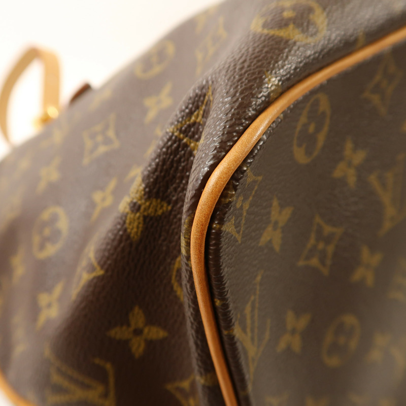LOUIS VUITTON Monogram Palermo GM金扣手挽肩背兩用袋棕色-11