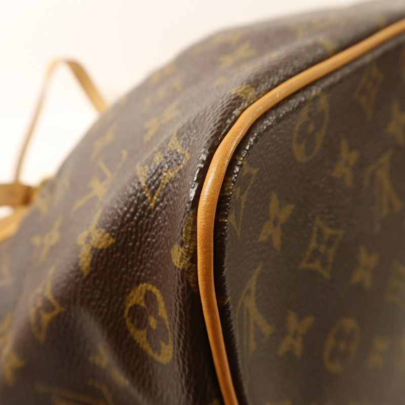 LOUIS VUITTON Monogram Palermo GM金扣手挽肩背兩用袋棕色-13