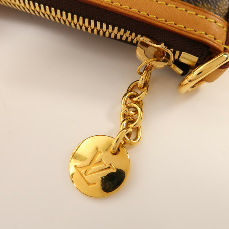 LOUIS VUITTON Monogram Palermo GM金扣手挽肩背兩用袋棕色-19