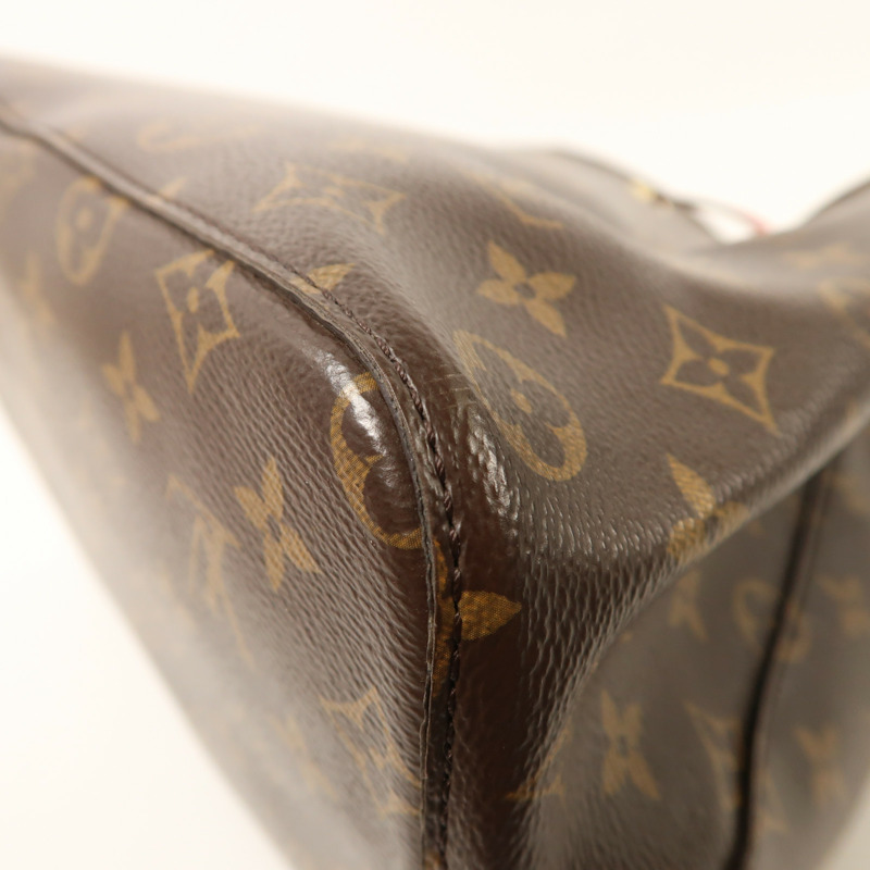 LOUIS VUITTON Monogram Neo Noe Bucket Bag金扣肩背袋Coquelicot-10