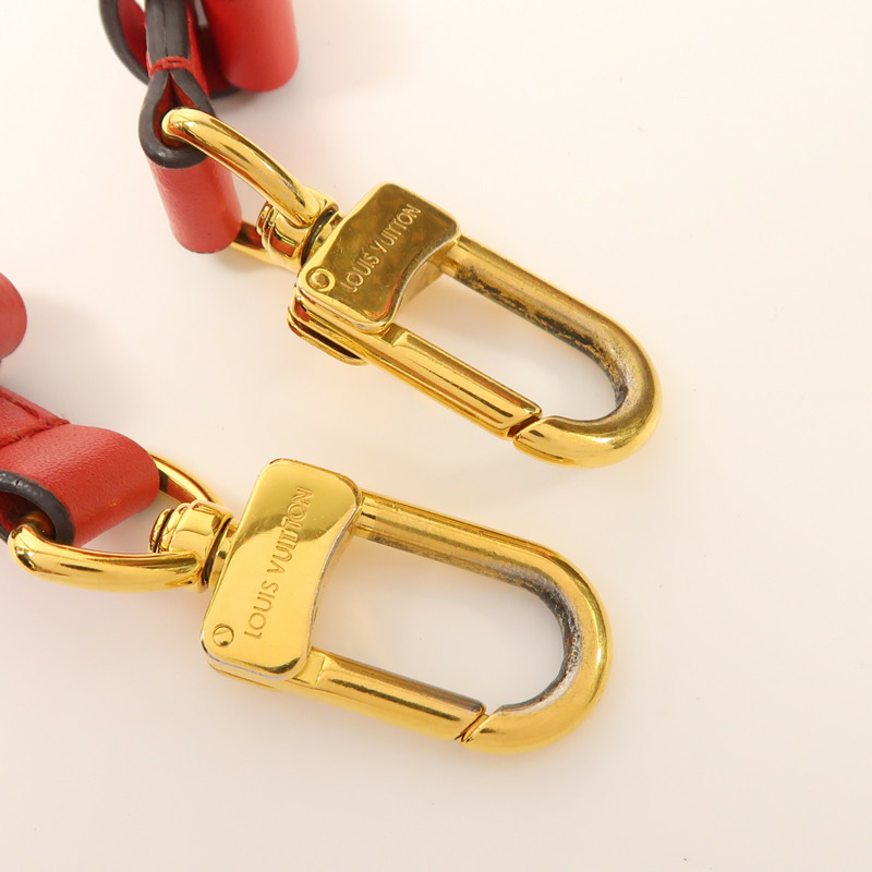 LOUIS VUITTON Monogram Neo Noe Bucket Bag金扣肩背袋Coquelicot-17