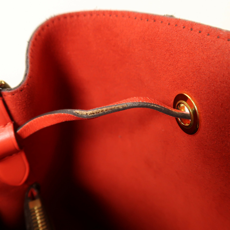 LOUIS VUITTON Monogram Neo Noe Bucket Bag金扣肩背袋Coquelicot-18