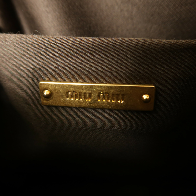Miu Miu 牛皮皮革Shoulder Bag金扣肩背袋-5