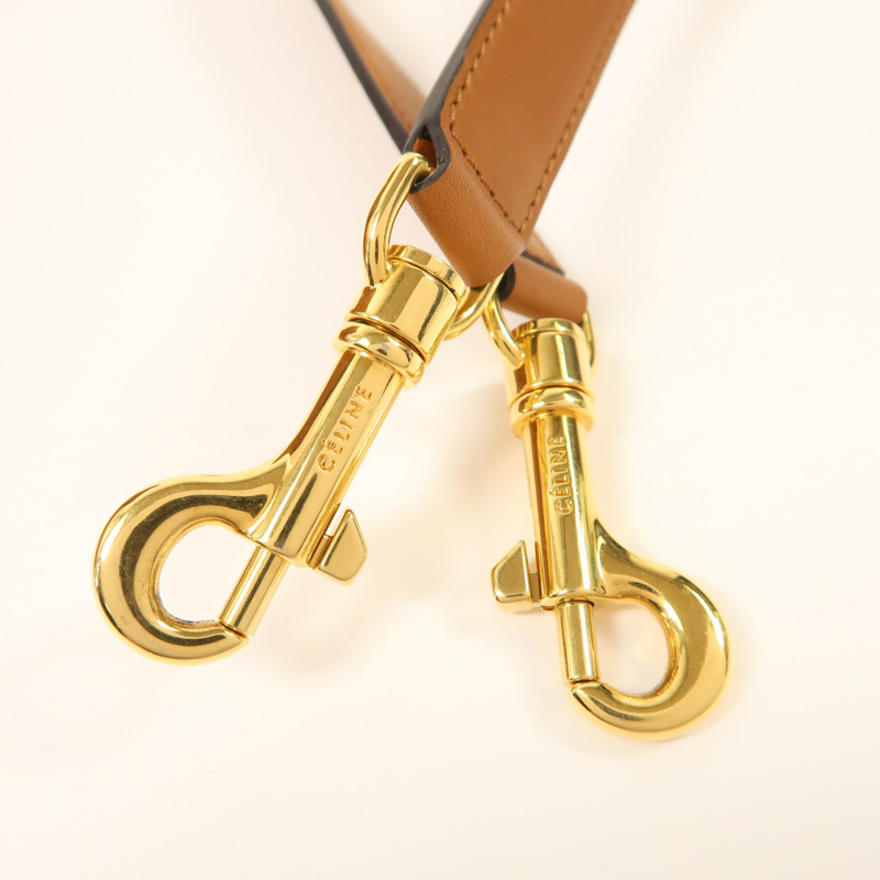 CELINE 牛皮皮革/麂皮皮革Trapeze金扣手挽肩背兩用袋-17