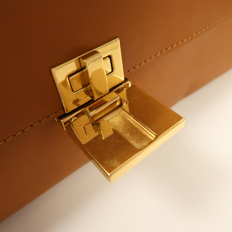 CELINE 牛皮皮革/麂皮皮革Trapeze金扣手挽肩背兩用袋-19