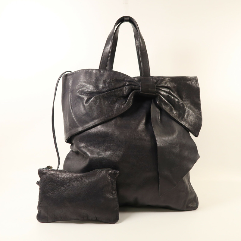 Valentino 牛皮皮革Tote Bag手挽袋-7