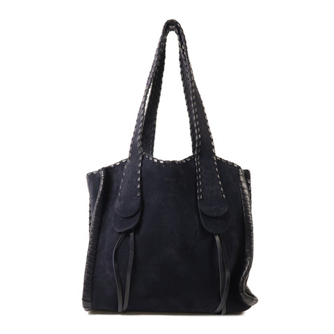 Chloe 麂皮皮革/牛皮皮革Monty Tote Bag肩背袋