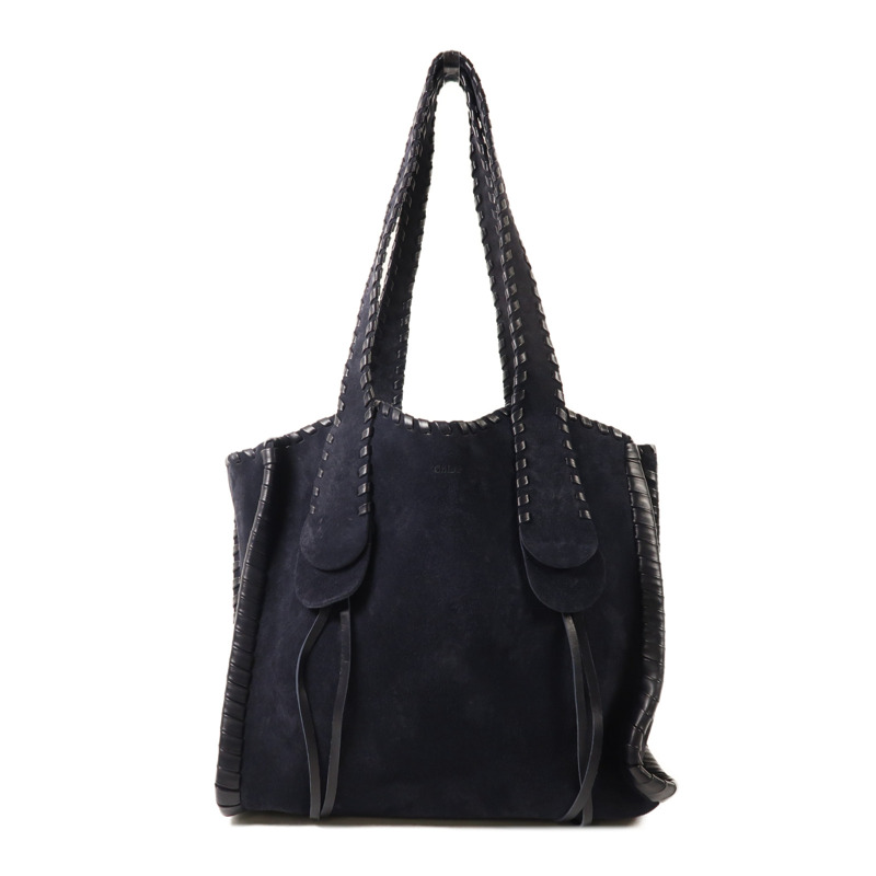 Chloe 麂皮皮革/牛皮皮革Monty Tote Bag肩背袋-0