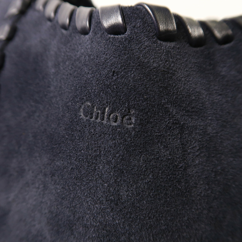 Chloe 麂皮皮革/牛皮皮革Monty Tote Bag肩背袋-16