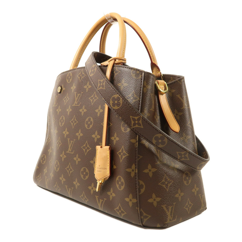 LOUIS VUITTON Monogram Montaigne MM金扣手挽肩背兩用袋-2