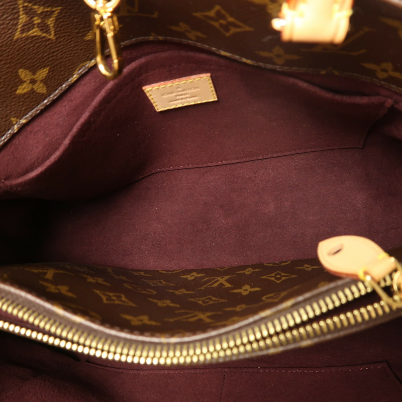 LOUIS VUITTON Monogram Montaigne MM金扣手挽肩背兩用袋-4