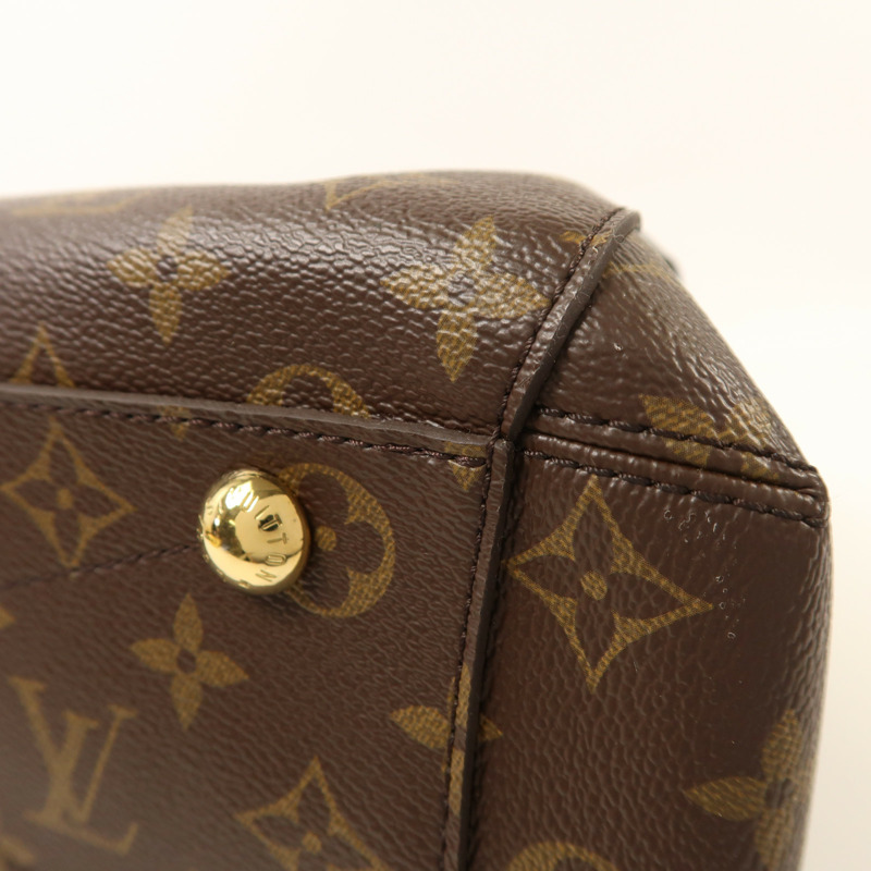 LOUIS VUITTON Monogram Montaigne MM金扣手挽肩背兩用袋-10