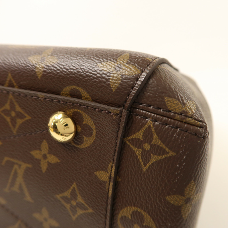 LOUIS VUITTON Monogram Montaigne MM金扣手挽肩背兩用袋-12