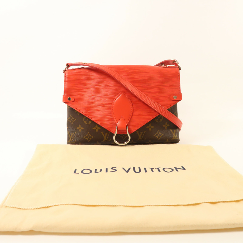 LOUIS VUITTON Monogram/Epi Saint Michel銀扣肩背袋-9