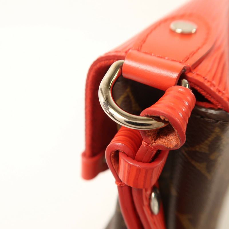 LOUIS VUITTON Monogram/Epi Saint Michel銀扣肩背袋-17