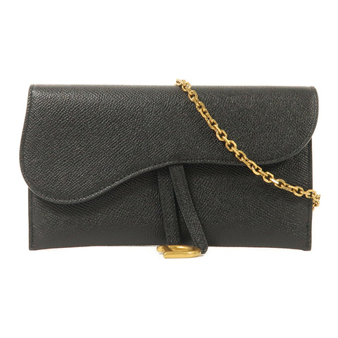 Dior 牛皮皮革Saddle Pouch With Chain金扣鏈帶肩背袋
