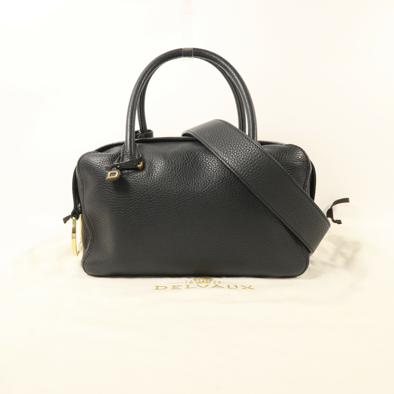 Delvaux 牛皮皮革Cool Box MM金扣手挽肩背兩用袋-8