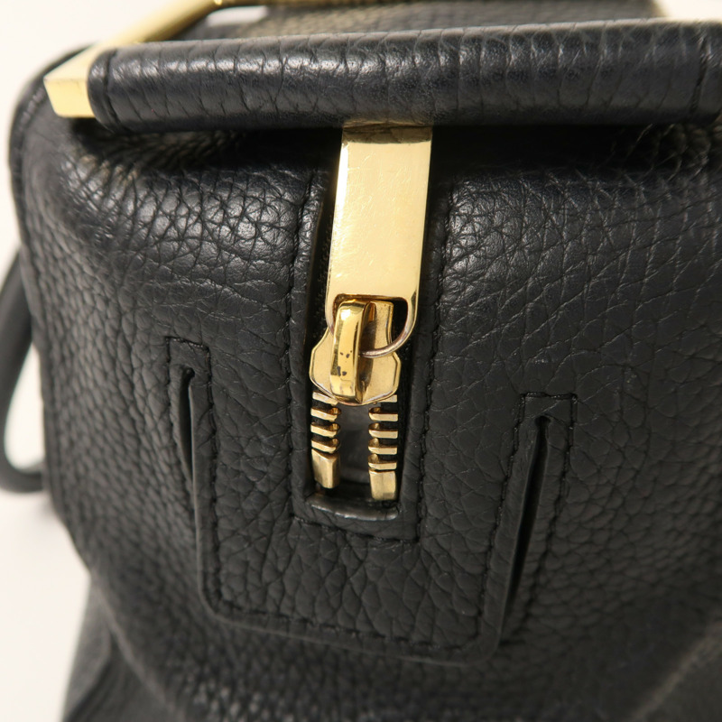 Delvaux 牛皮皮革Cool Box MM金扣手挽肩背兩用袋-15