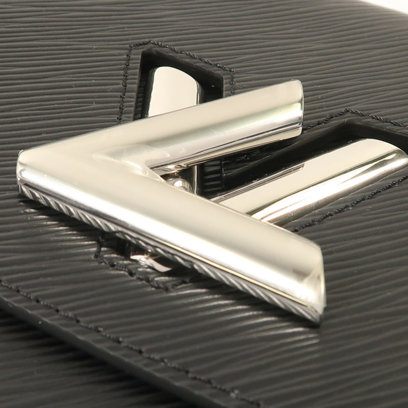 LOUIS VUITTON Epi Twist MM銀扣鏈帶肩背袋-8