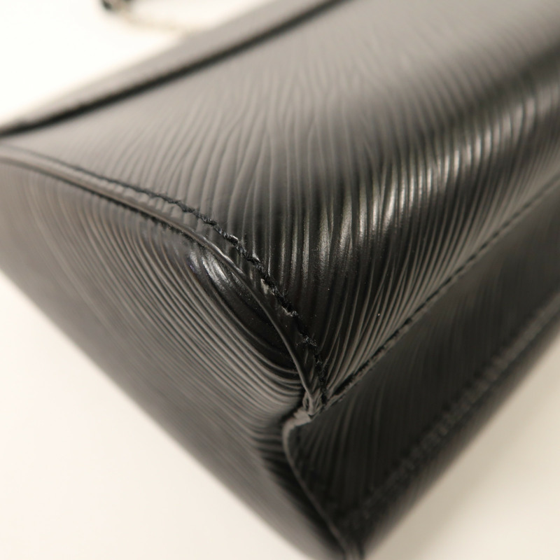 LOUIS VUITTON Epi Twist MM銀扣鏈帶肩背袋-12