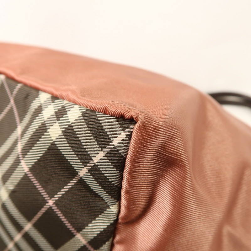 BURBERRY 尼龍/牛皮皮革Tote Bag肩背袋-9