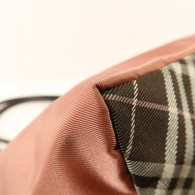 BURBERRY 尼龍/牛皮皮革Tote Bag肩背袋-12
