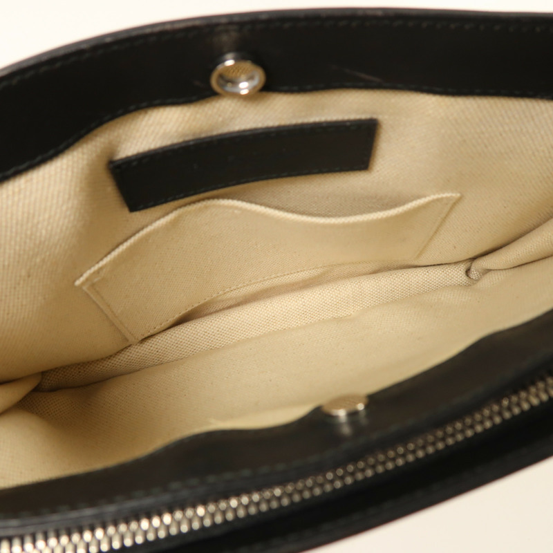 BALENCIAGA 帆布Navy Pochette銀扣肩背袋-4