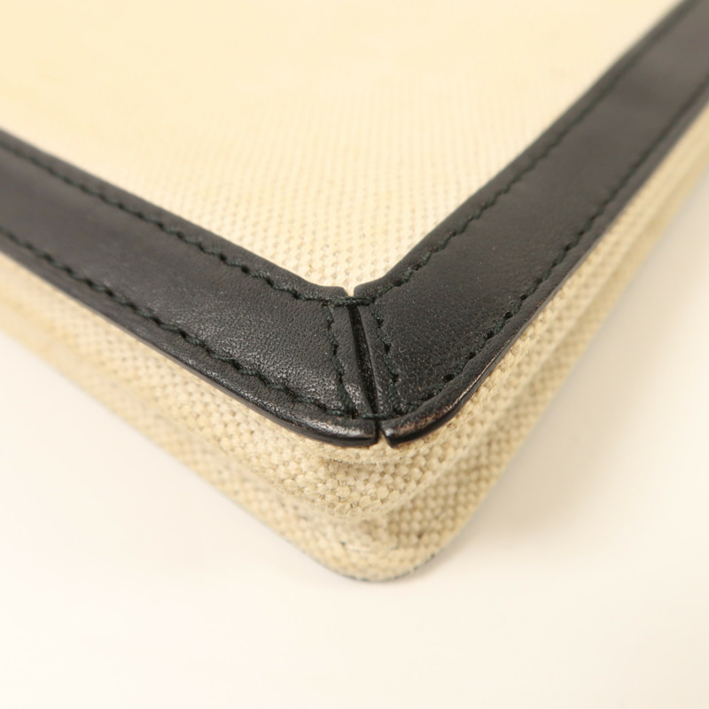 BALENCIAGA 帆布Navy Pochette銀扣肩背袋-9