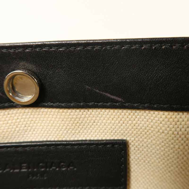 BALENCIAGA 帆布Navy Pochette銀扣肩背袋-15