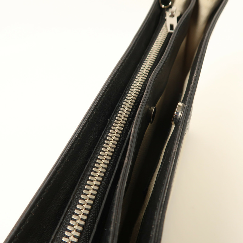 BALENCIAGA 帆布Navy Pochette銀扣肩背袋-17