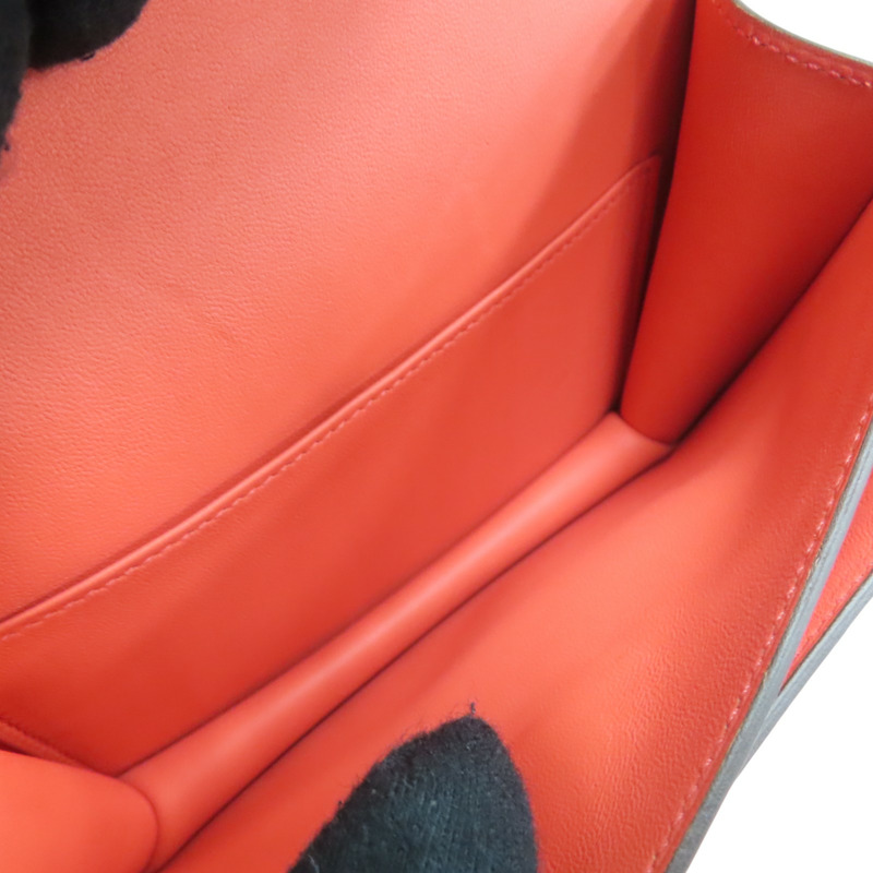 蜜桃粉 Epsom牛皮 Constance Mini 康康包 肩背包 A刻 銀扣【HERMES 愛馬仕】-4