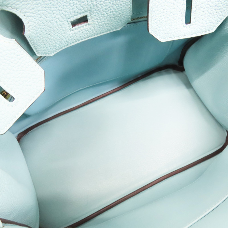 環礁藍 Togo牛皮 Birkin 30 柏金包 手提包 T刻 金釦【HERMES 愛馬仕】-4