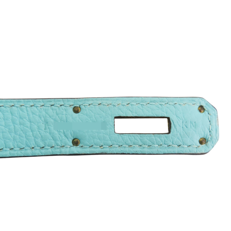 環礁藍 Togo牛皮 Birkin 30 柏金包 手提包 T刻 金釦【HERMES 愛馬仕】-8