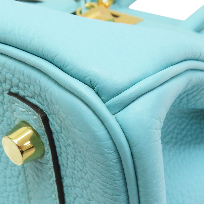 環礁藍 Togo牛皮 Birkin 30 柏金包 手提包 T刻 金釦【HERMES 愛馬仕】-12