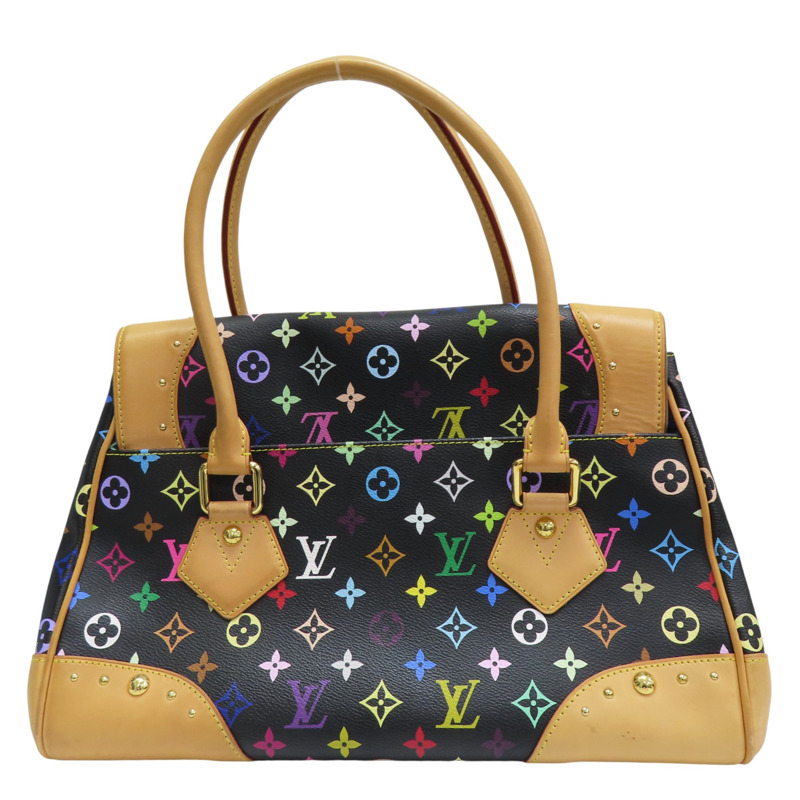 黑彩 原花帆布 村上隆 Beverly GM 肩背包【LOUIS VUITTON LV 路易威登】 M40202-1