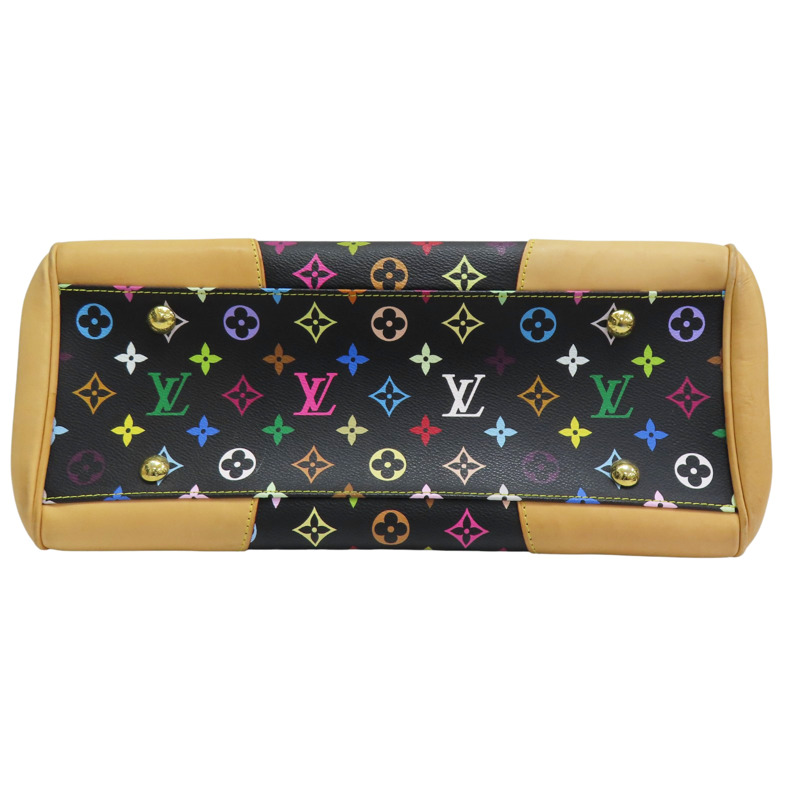 黑彩 原花帆布 村上隆 Beverly GM 肩背包【LOUIS VUITTON LV 路易威登】 M40202-3