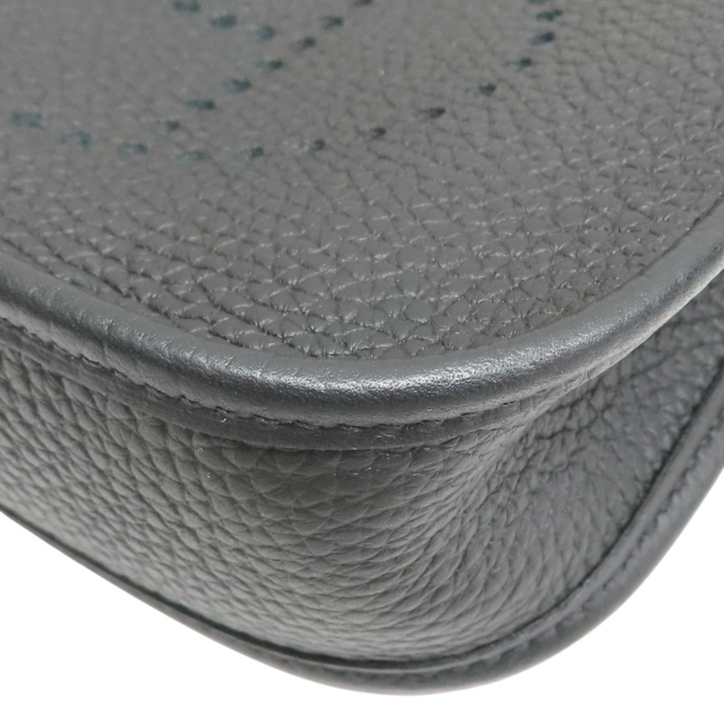 黑色 Taurillon牛皮 Mini Evelyne 肩背包 B刻 金扣【HERMES 愛馬仕】 H069426CC-9