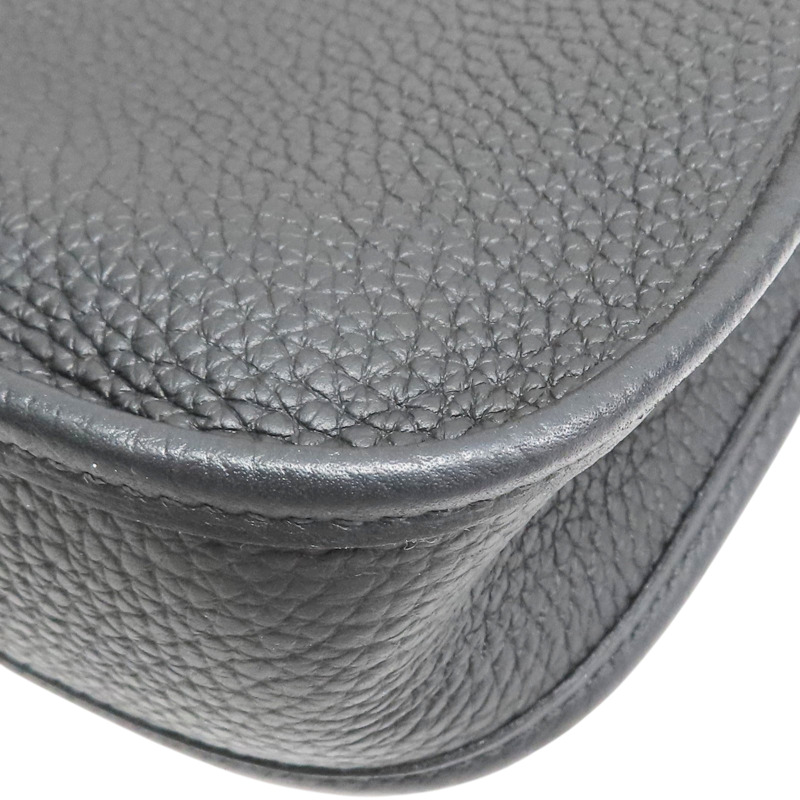 黑色 Taurillon牛皮 Mini Evelyne 肩背包 B刻 金扣【HERMES 愛馬仕】 H069426CC-11