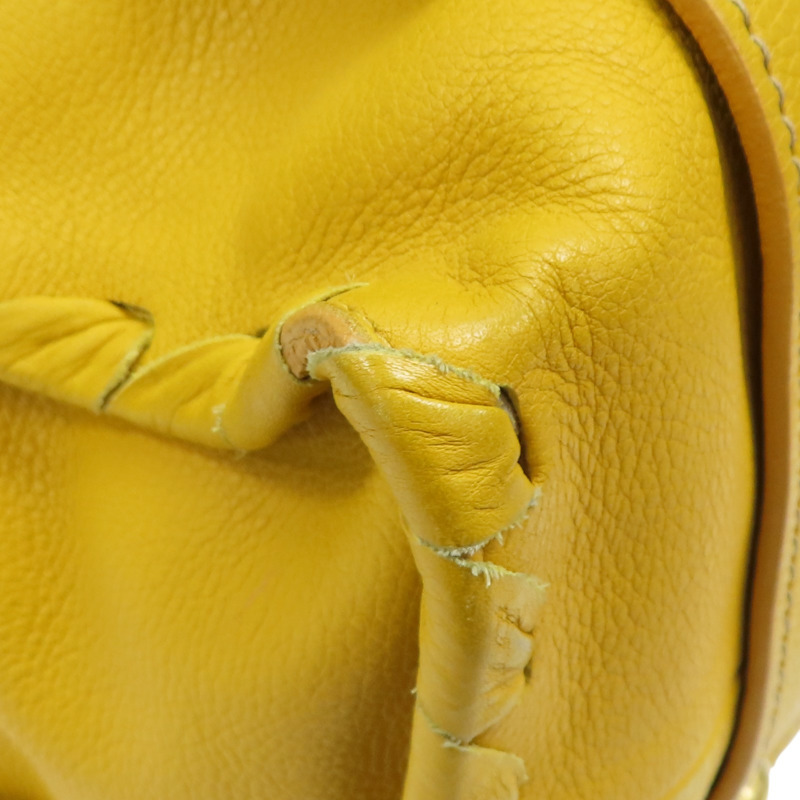 黄色 牛皮 托特包 手提包【MIU MIU 繆繆】-13