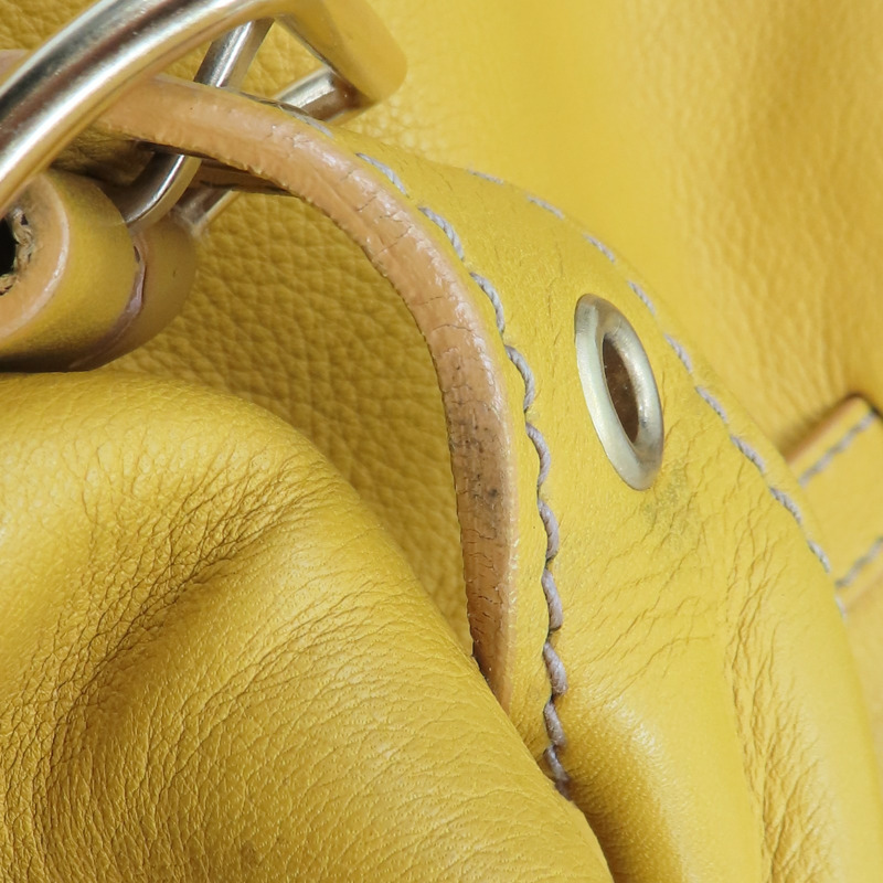 黄色 牛皮 托特包 手提包【MIU MIU 繆繆】-15