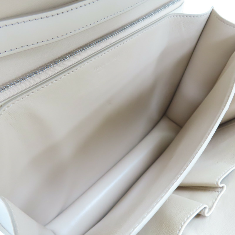 米白色 Box 牛皮 Classic 肩背包【CELINE 賽琳】-4