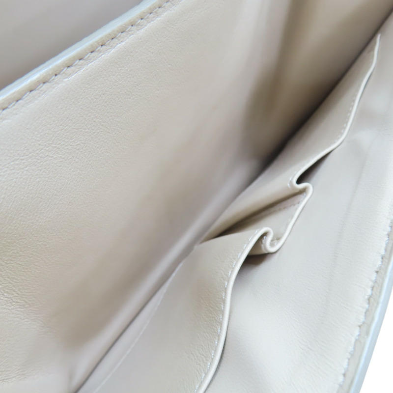 米白色 Box 牛皮 Classic 肩背包【CELINE 賽琳】-5