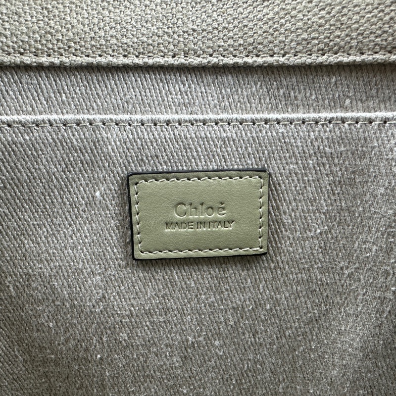 99新 Chloé Woody Tote Bag 中號帆布托特包35x12x27cm-7
