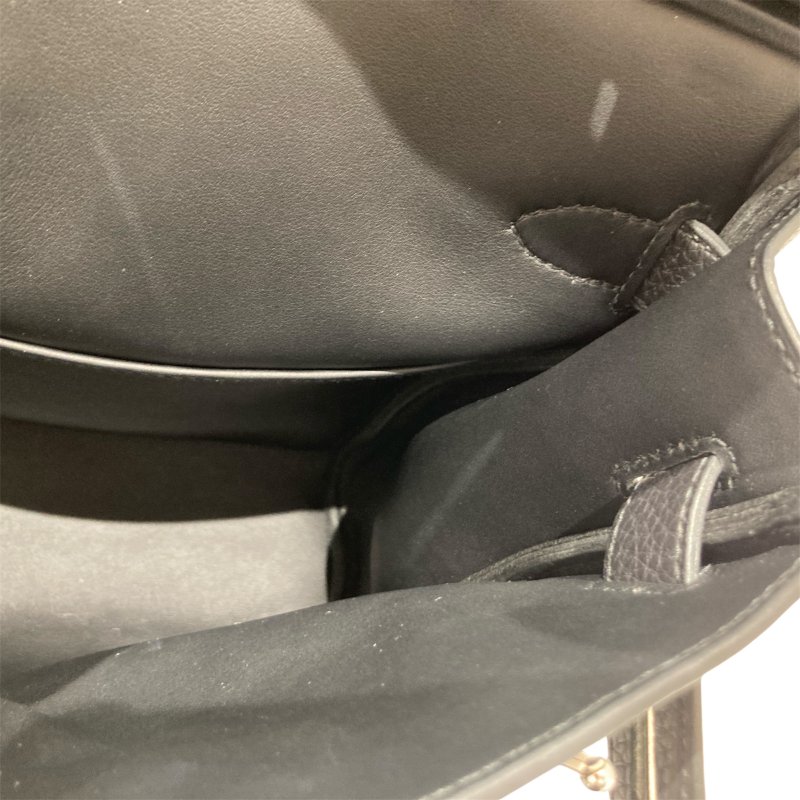 HERMES 愛馬仕 HAC A DOS 肩背包 胸背包  黑色 銀扣 W刻-12