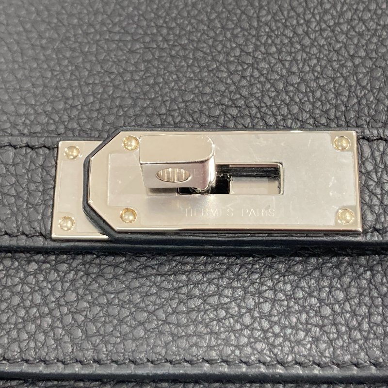 HERMES 愛馬仕 HAC A DOS 肩背包 胸背包  黑色 銀扣 W刻-15