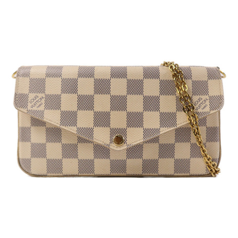 LOUIS VUITTON Damier Azur Pochette Felicie肩背袋