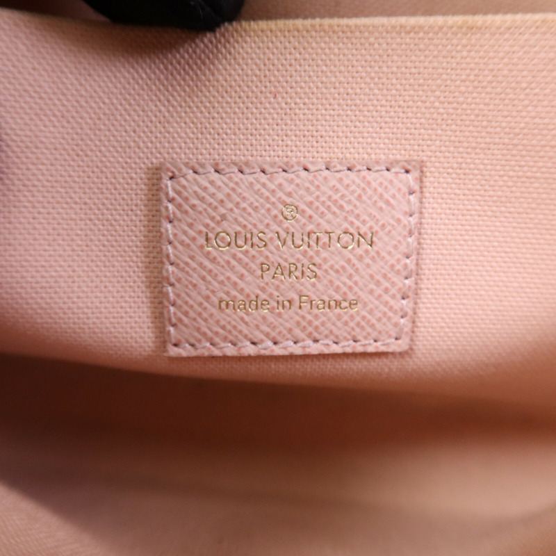 LOUIS VUITTON Damier Azur Pochette Felicie肩背袋-5