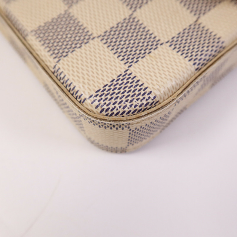 LOUIS VUITTON Damier Azur Pochette Felicie肩背袋-10